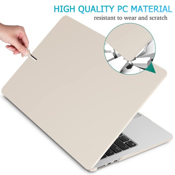 15 inch Air 2023 MacBook Air Matte Case  A2941 M2 Chip Hard Shell Case Keyboard Cover Grey - Image 4
