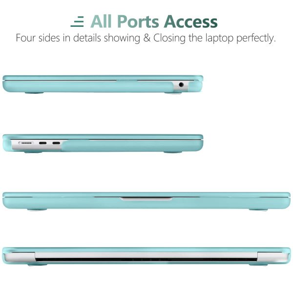 15 inch Air 2023 MacBook Air Matte Case  A2941 M2 Chip Hard Shell Case Keyboard Cover Sky Blue - Image 6