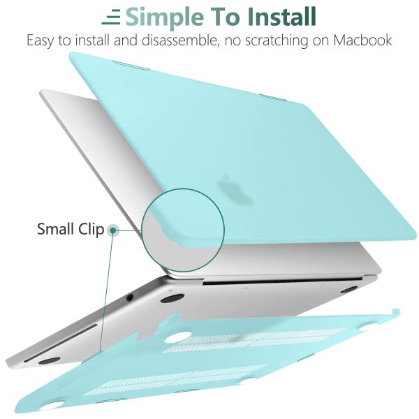 15 inch Air 2023 MacBook Air Matte Case  A2941 M2 Chip Hard Shell Case Keyboard Cover Sky Blue - Image 8