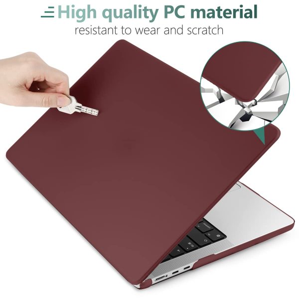 15 inch Air 2023 MacBook Air Matte Case  A2941 M2 Chip Hard Shell Case Keyboard Cover Wine Red - Image 7