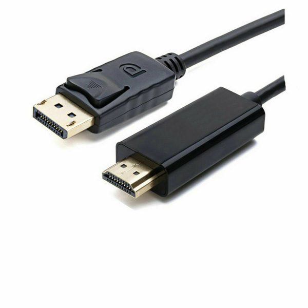 1.8m DisplayPort Display Port DP Gold to HDMI Male Video Audio Converter Cable - Image 2