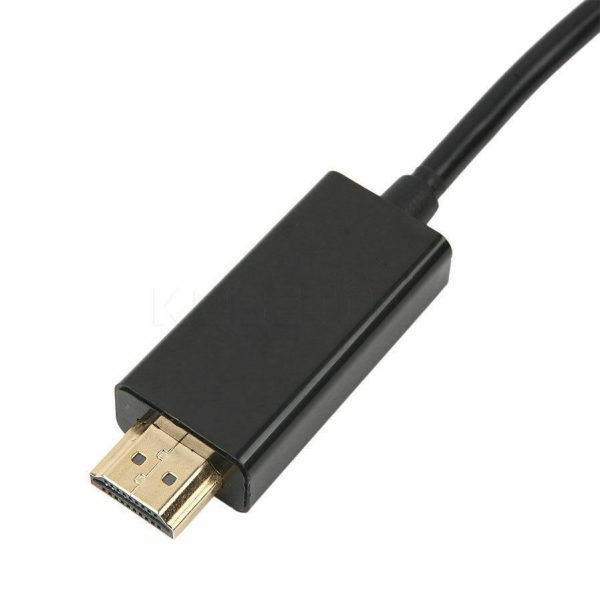 1.8m DisplayPort Display Port DP Gold to HDMI Male Video Audio Converter Cable - Image 5