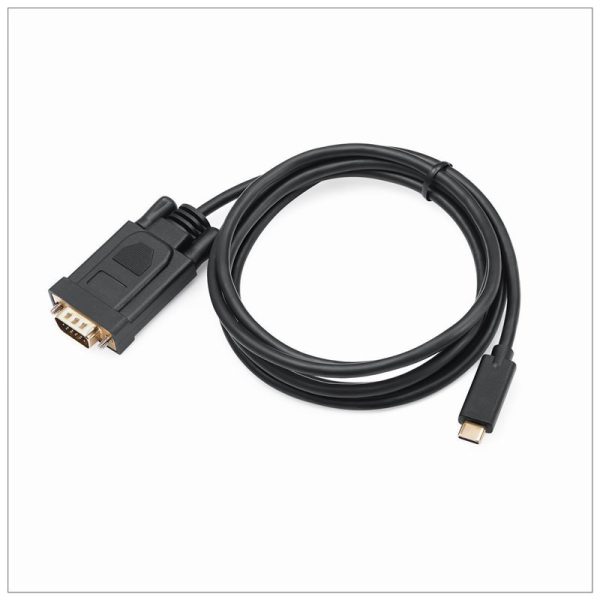 1.8M Type C USB-C Thunderbolt 3 to VGA Cable Male to Male Converter for MacBook - Image 3