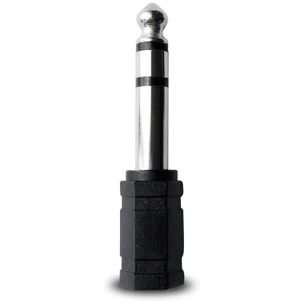 1/4 6.35mm Male Plug to 3.5mm Female Jack MONO Adapter Audio Headphone Mic - Image 2