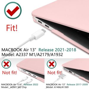 Suitable for  MacBook Air 13 Inch Case 2022 2021 2020 2019 2018, A1932, A2179, A2337 Shell Case Keyboard Cover - Image 3