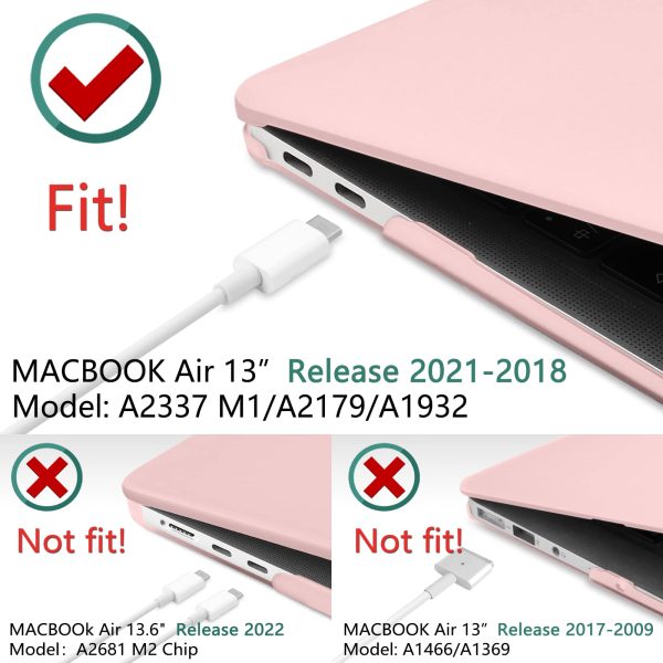 Suitable for  MacBook Air 13 Inch Case 2022 2021 2020 2019 2018, A1932, A2179, A2337 Shell Case Keyboard Cover - Image 3