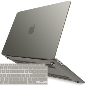 Suitable for  MacBook Air 13 Inch Case 2022 2021 2020 2019 2018, A1932, A2179, A2337 Shell Case Keyboard Cover Grey - Image 1