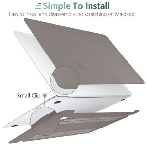 Suitable for  MacBook Air 13 Inch Case 2022 2021 2020 2019 2018, A1932, A2179, A2337 Shell Case Keyboard Cover Grey - Image 7