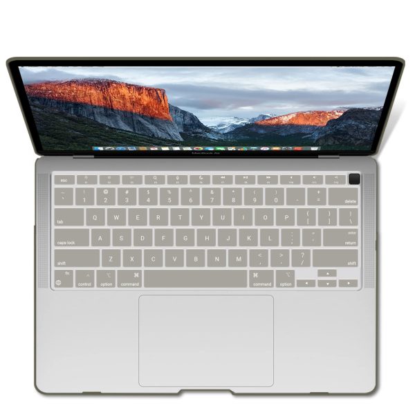 Suitable for  MacBook Air 13 Inch Case 2022 2021 2020 2019 2018, A1932, A2179, A2337 Shell Case Keyboard Cover Grey - Image 8
