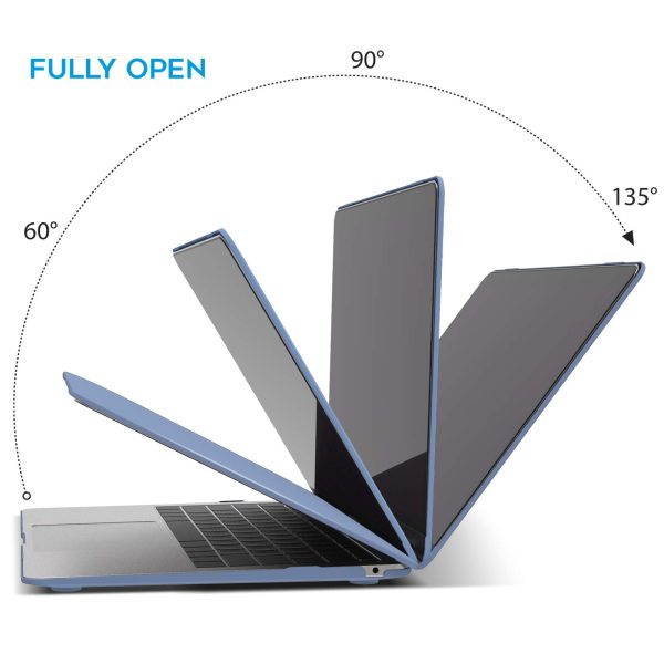 Suitable for  MacBook Air 13 Inch Case 2022 2021 2020 2019 2018, A1932, A2179, A2337 Shell Case Keyboard Cover lavender Grey - Image 6