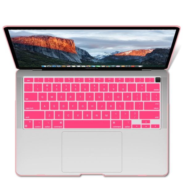 MacBook Air 13 Inch Case 2020 2019 2018, A1932, A2179, A2337 Shell Case Keyboard Cover Pink - Image 6