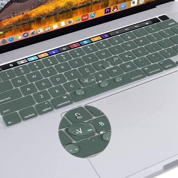 Keyboard Cover Skin For MacBook Pro 13 Pro 16 A2338 A2289 A2251 A2141 M1 M2 2020 to 2023 Dgreen - Image 3