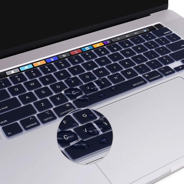 Keyboard Cover Skin For MacBook Pro 13 Pro 16 A2338 A2289 A2251 A2141 M1 M2 2020 to 2023 Navy Blue - Image 4