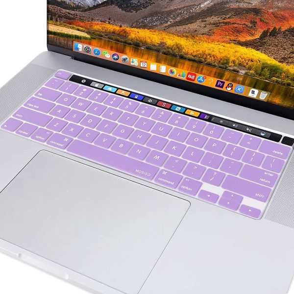 Keyboard Cover Skin For MacBook Pro 13 Pro 16 A2338 A2289 A2251 A2141 M1 M2 2020 to 2023 purple - Image 6