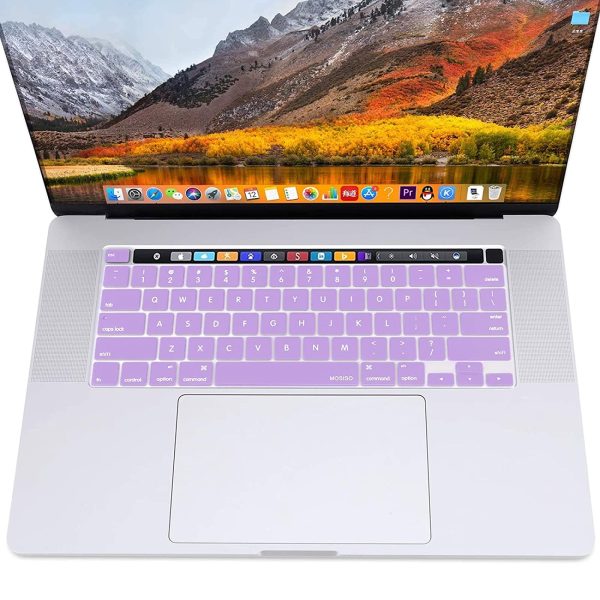 Keyboard Cover Skin For MacBook Pro 13 Pro 16 A2338 A2289 A2251 A2141 M1 M2 2020 to 2023 purple - Image 7