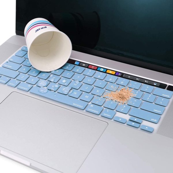 Keyboard Cover Skin For MacBook Pro 13 Pro 16 A2338 A2289 A2251 A2141 M1 M2 2020 to 2023 Sky Blue - Image 3