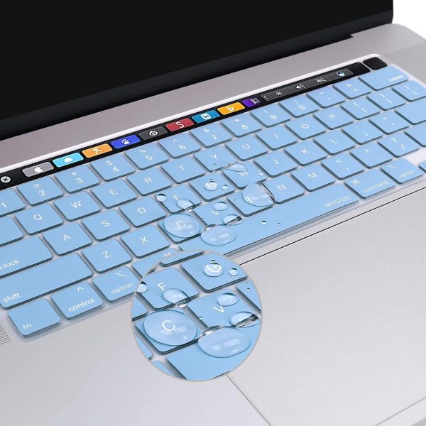 Keyboard Cover Skin For MacBook Pro 13 Pro 16 A2338 A2289 A2251 A2141 M1 M2 2020 to 2023 Sky Blue - Image 4