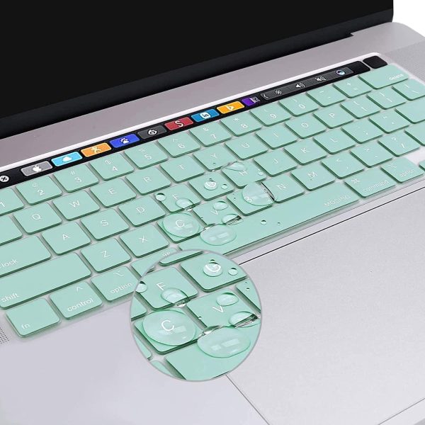 Keyboard Cover Skin For MacBook Pro 13 Pro 16 A2338 A2289 A2251 A2141 M1 M2 2020 to 2023 Mint Green - Image 3