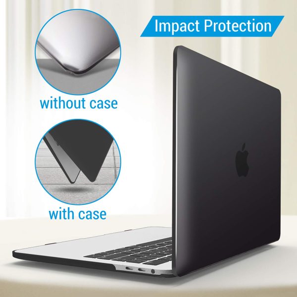 MacBook Pro 13 Inch Case 2016-2023 M1 M2 A2338 A2289 A2251 A2159 Hard Shell Case Keyboard Cover Black - Image 9