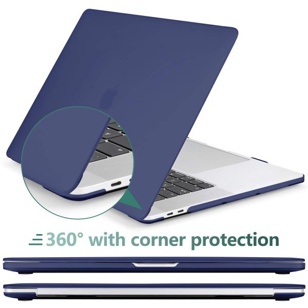 Navy Blue MacBook Pro 13 Inch Case 2016-2023 M1 M2 A2338 A2289 A2251 A2159 Hard Shell Case Keyboard Cover - Image 8