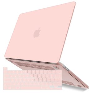 Suitable for  Sold Pink MacBook Pro 13 Inch Case 2016-2023 M1 M2 A2338 A2289 A2251 A2159 Hard Shell Case Keyboard Cover - Image 1