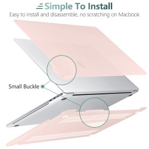 Suitable for  Sold Pink MacBook Pro 13 Inch Case 2016-2023 M1 M2 A2338 A2289 A2251 A2159 Hard Shell Case Keyboard Cover - Image 8