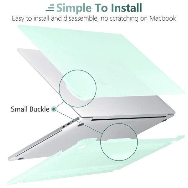 Suitable for  Green MacBook Pro 13 Inch Case 2016-2023 M1 M2 A2338 A2289 A2251 A2159 Hard Shell Case Keyboard Cover - Image 5