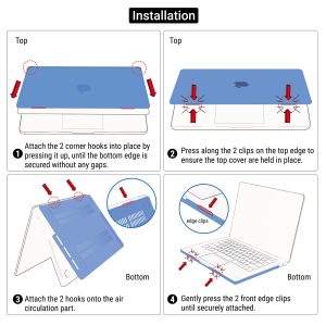 Suitable for  MacBook Pro 13 Inch Case 2016-2023 M1 M2 A2338 A2289 A2251 A2159 Hard Shell Case Keyboard Cover - Image 10
