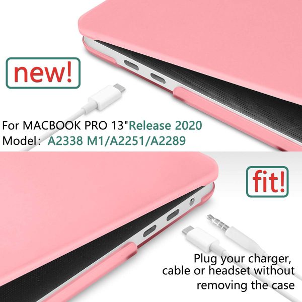 Pink MacBook Pro 13 Inch Case 2016-2023 M1 M2 A2338 A2289 A2251 A2159 Hard Shell Case Keyboard Cover - Image 4