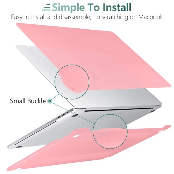 Pink MacBook Pro 13 Inch Case 2016-2023 M1 M2 A2338 A2289 A2251 A2159 Hard Shell Case Keyboard Cover - Image 5