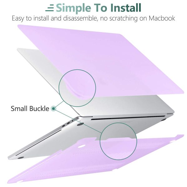 Purple MacBook Pro 13 Inch Case 2016-2023 M1 M2 A2338 A2289 A2251 A2159 Hard Shell Case Keyboard Cover - Image 5