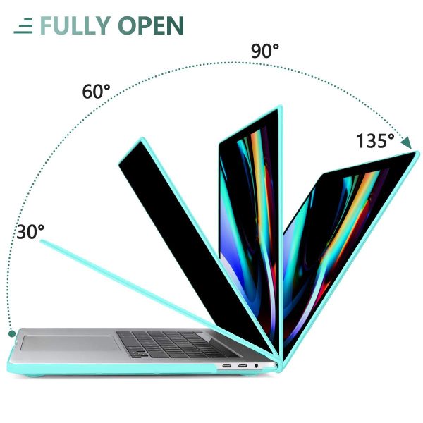 Turquoise MacBook Pro 13 Inch Case 2016-2023 M1 M2 A2338 A2289 A2251 A2159 Hard Shell Case Keyboard Cover - Image 7