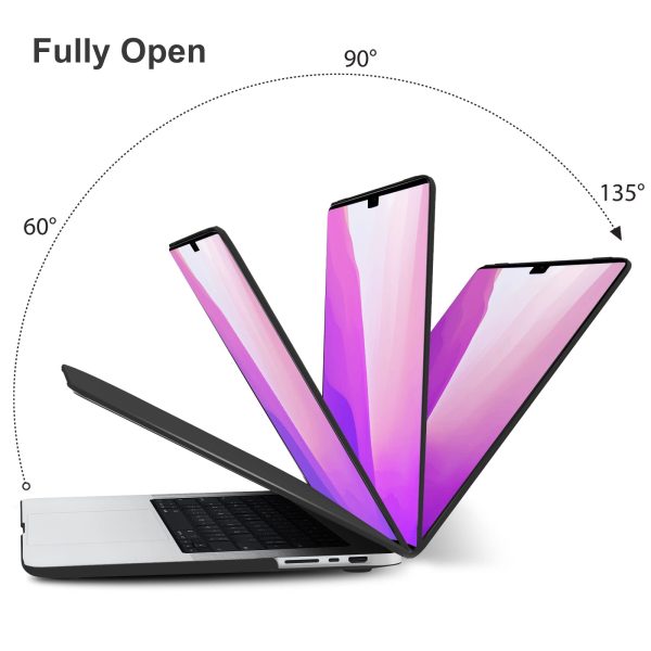 Suitable for MacBook Pro 14 Max Inch Case 2023 2022 2021 M2 A2779 M1 A2442 Hardshell Case Keyboard Cover Black - Image 5