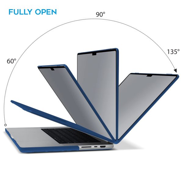 Suitable for MacBook Pro 14 Max Inch Case 2023 2022 2021 M2 A2779 M1 A2442 Hardshell Case Keyboard Cover Blue - Image 5