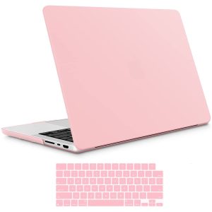 Suitable for MacBook Pro 14 Max Inch Case 2023 2022 2021 M2 A2779 M1 A2442 Hardshell Case Keyboard Cover Sold Pink - Image 1