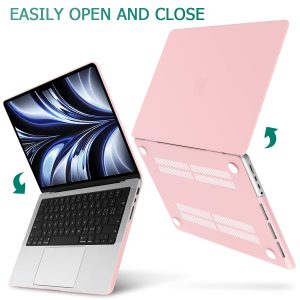Suitable for MacBook Pro 14 Max Inch Case 2023 2022 2021 M2 A2779 M1 A2442 Hardshell Case Keyboard Cover Sold Pink - Image 8