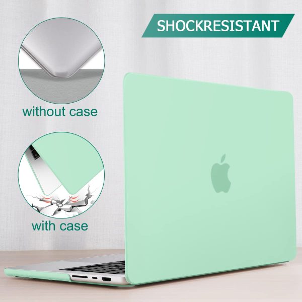 Suitable for  MacBook Pro 14 Max Inch Case 2023 2022 2021 M2 A2779 M1 A2442 Hardshell Case Keyboard Cover Green - Image 7