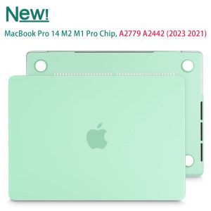Suitable for  MacBook Pro 14 Max Inch Case 2023 2022 2021 M2 A2779 M1 A2442 Hardshell Case Keyboard Cover Green - Image 8