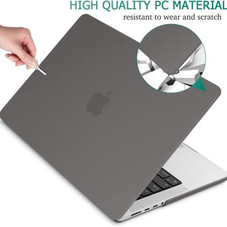 Suitable for  MacBook Pro 14 Max Inch Case 2023 2022 2021 M2 A2779 M1 A2442 Hardshell Case Keyboard Cover Grey - Image 6