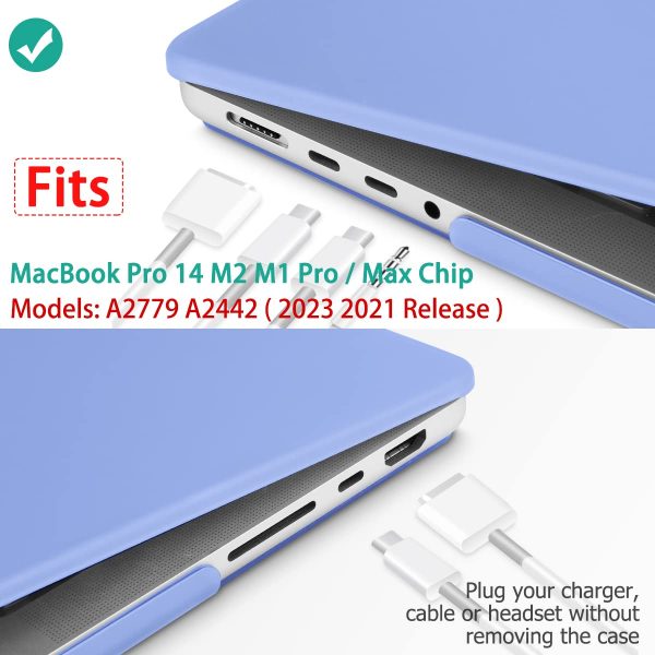 Suitable for  MacBook Pro 14 Max Inch Case 2023 2022 2021 M2 A2779 M1 A2442 Hardshell Case Keyboard Cover - Image 3