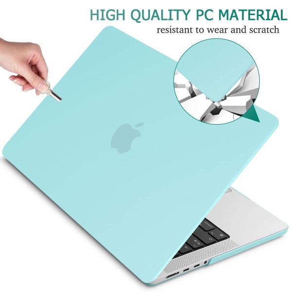 Suitable for  MacBook Pro 14 Max Inch Case 2023 2022 2021 M2 A2779 M1 A2442 Hardshell Case Keyboard Cover Turquoise - Image 5