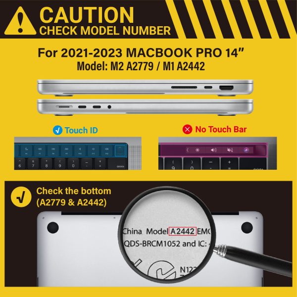 Suitable for  MacBook Pro 14 Max Inch Case 2023 2022 2021 M2 A2779 M1 A2442 Hardshell Case Keyboard Cover Wine Red - Image 2