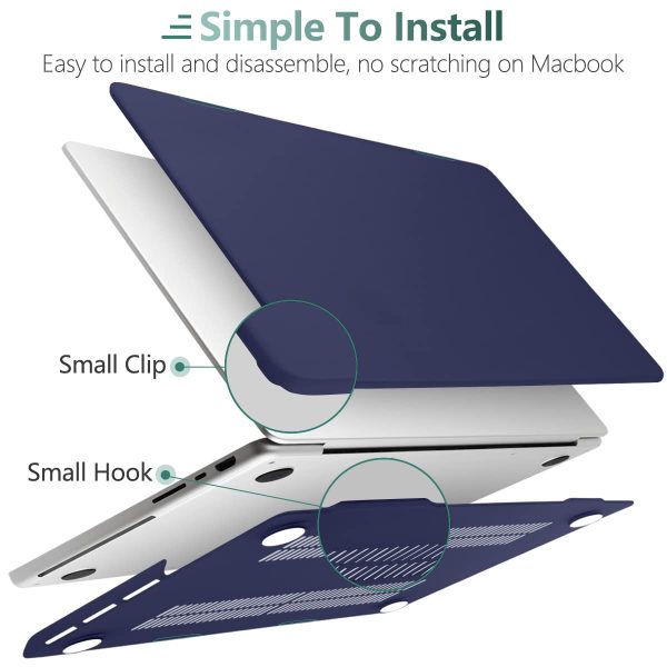 Suitable for  MacBook Pro 16 inch Case 2023 2022 2021 M2 A2780 A2485 M1 Pro/Max Hard Shell Case Keyboard Cover Blue - Image 3
