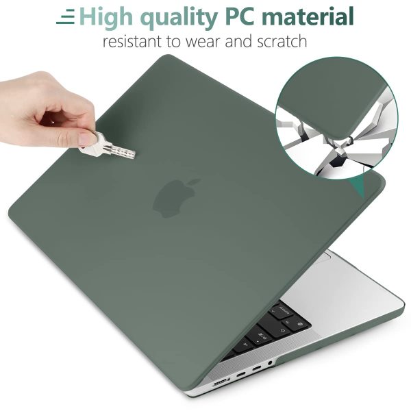 Suitable for  MacBook Pro 16 inch Case 2023 2022 2021 M2 A2780 A2485 M1 Pro/Max Hard Shell Case Keyboard Cover Midnight Green - Image 6