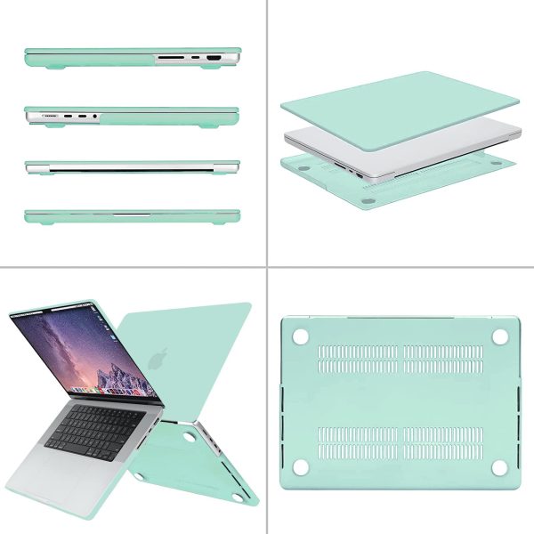 Suitable for  MacBook Pro 16 inch Case 2023 2022 2021 M2 A2780 A2485 M1 Pro/Max Hard Shell Case Keyboard Cover Green - Image 4