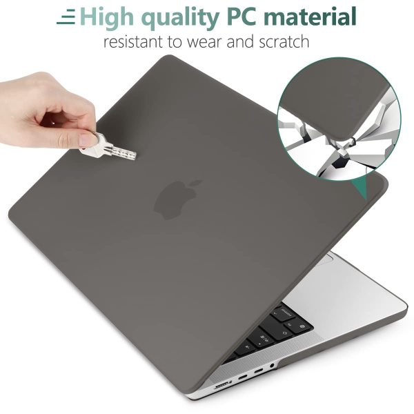 Suitable for  MacBook Pro 16 inch Case 2023 2022 2021 M2 A2780 A2485 M1 Pro/Max Hard Shell Case Keyboard Cover Grey - Image 6
