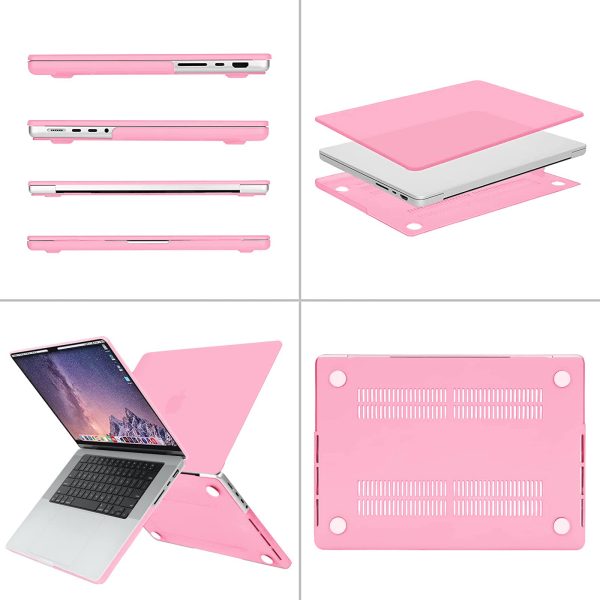 Suitable for  MacBook Pro 16 inch Case 2023 2022 2021 M2 A2780 A2485 M1 Pro/Max Hard Shell Case Keyboard Cover Pink - Image 5