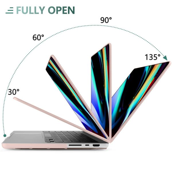 Suitable for  MacBook Pro 16 inch Case 2023 2022 2021 M2 A2780 A2485 M1 Pro/Max Hard Shell Case Keyboard Cover Pink - Image 6