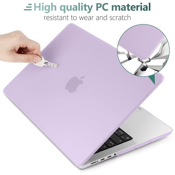 Suitable for  MacBook Pro 16 inch Case 2023 2022 2021 M2 A2780 A2485 M1 Pro/Max Hard Shell Case Keyboard Cover Purple - Image 5