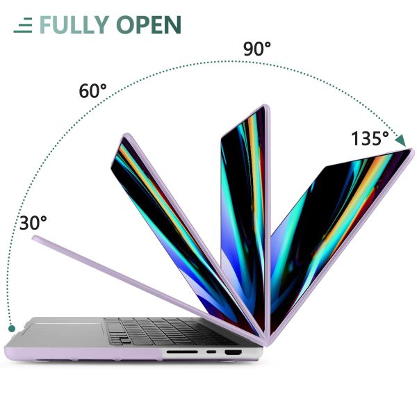 Suitable for  MacBook Pro 16 inch Case 2023 2022 2021 M2 A2780 A2485 M1 Pro/Max Hard Shell Case Keyboard Cover Purple - Image 7